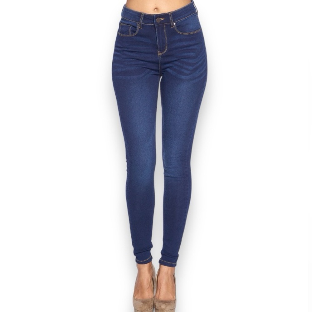Blue Age - High Rise Solid Butt Lift Skinny Jeans Size 5